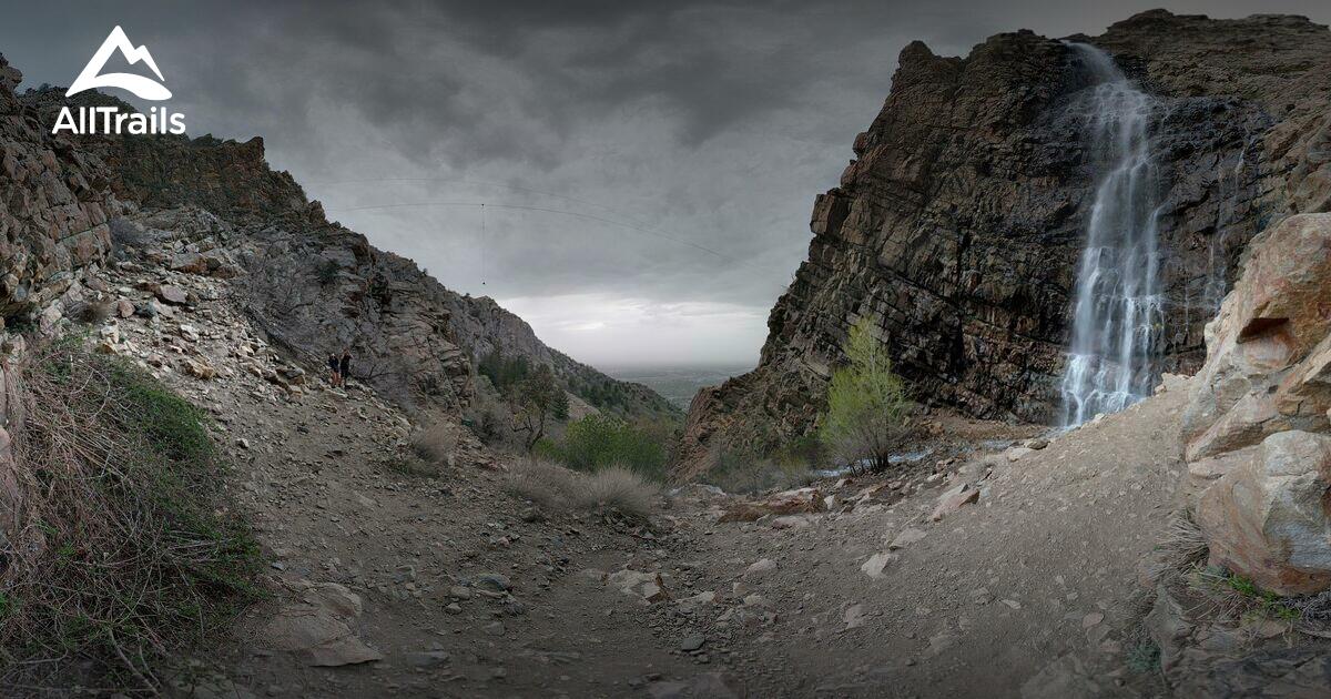 View of a trail in the Ogden mountains